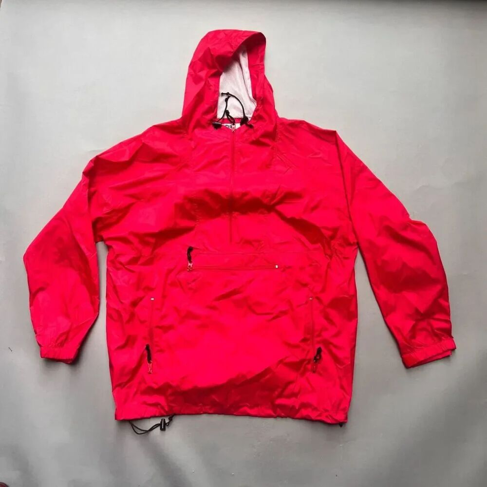 Vintage Princess Cruises 80s Unisex Pullover XL Utility Gorpcore Red Windbreaker